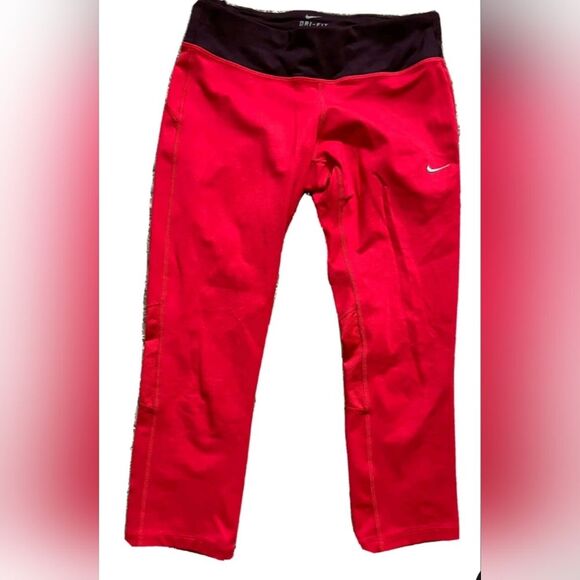 Nike Dri fit adjustable waist crop leggings, size S - Picture 1 of 7
